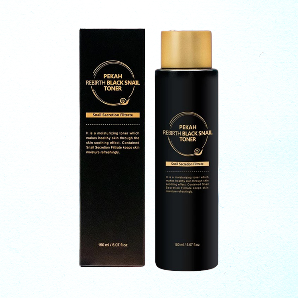 Nước Hoa Hồng Ốc Sên Phục Hồi Tái Tạo Da PEKAH Rebirth Black Snail Toner 150ml